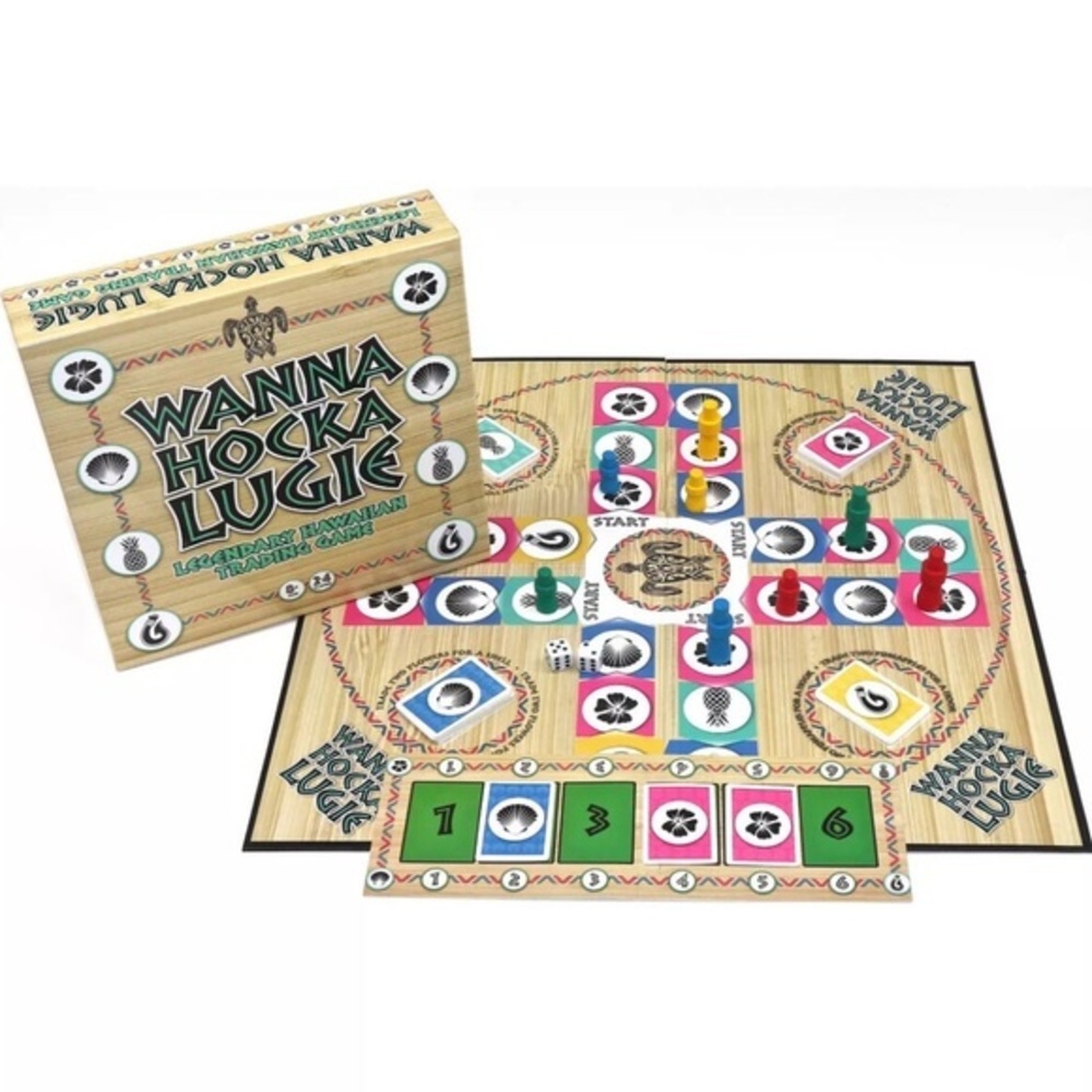 Wanna Hocka Lugie Hawaiian Trading Board Game Limited Edition. New.
